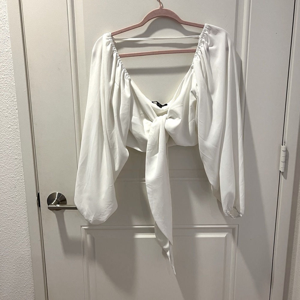 White Crop Top- Nanamacs